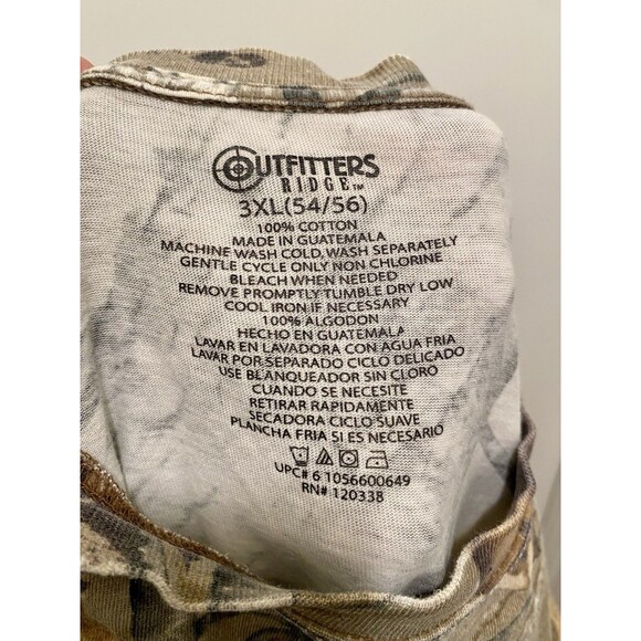 Vtg Faded Camo Shirt Mens 3XL Camouflage Hunting 90s Y2K Streetwear Baggy Plus - Picture 4 of 5